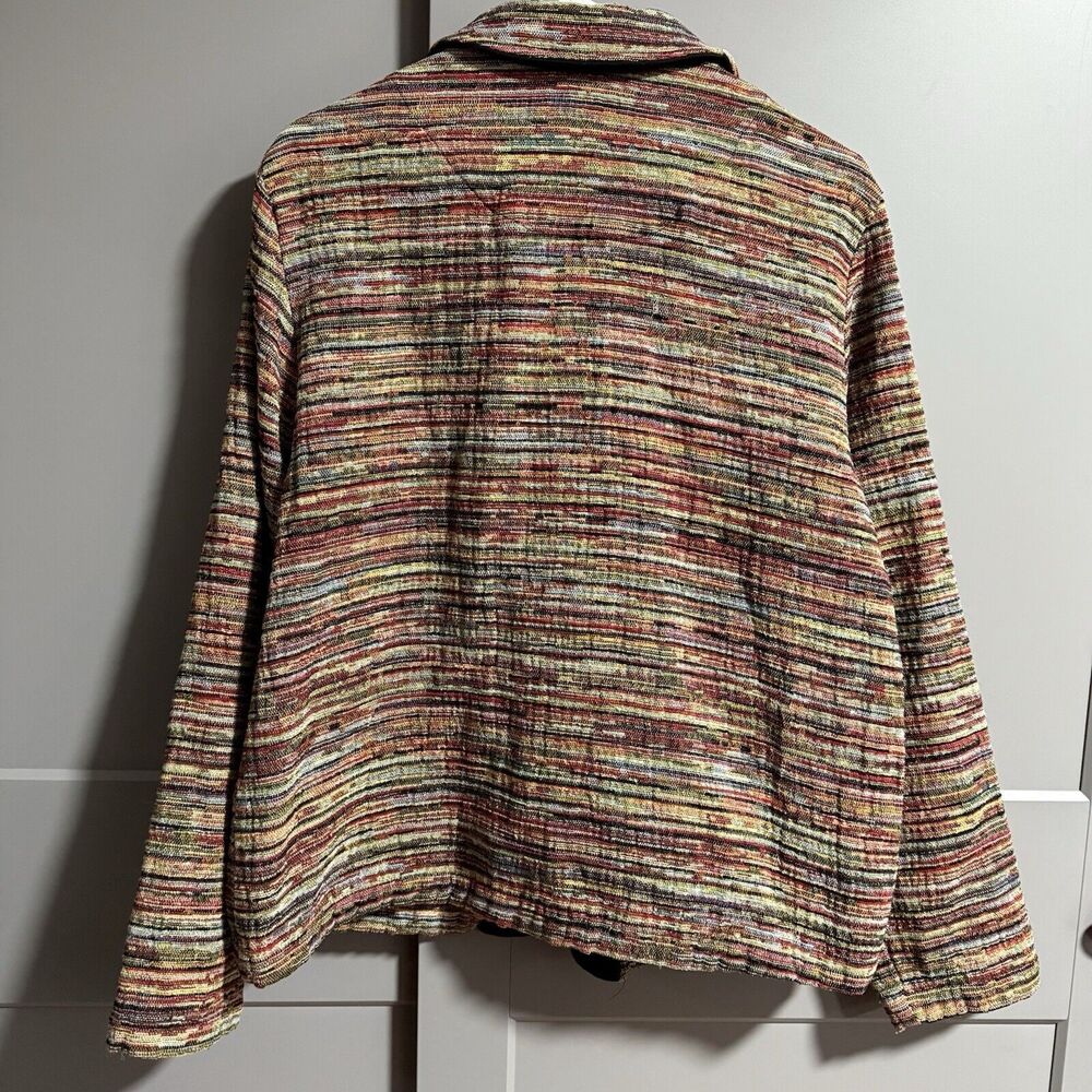 Coldwater Creek Textured Thread Button Jacket Mul… - image 4